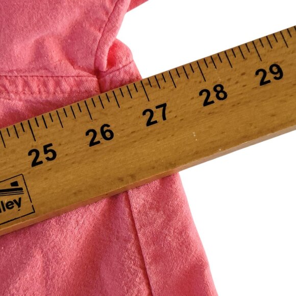 Erika Womens Coral Vacation Postcard Print Button-Up Shirt Size 2X Grandmacore - Picture 15 of 16